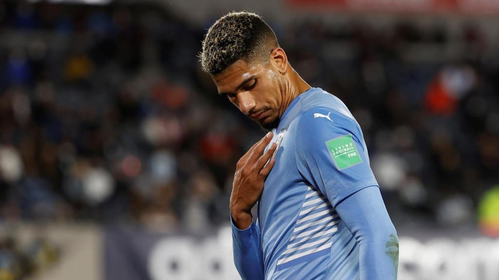 Ronald Araujo, con la selección de Uruguay