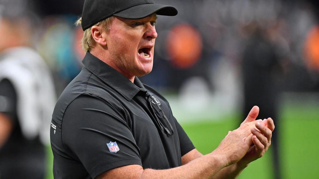 Jon Gruden, exentrenador de Las Vegas Raiders