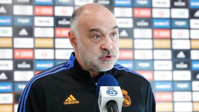 Pablo Laso, durante una rueda de prensa