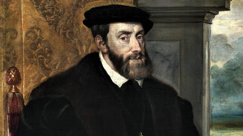 Retrato de Carlos V sentado, de Tiziano (1548)