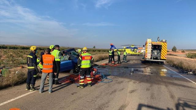 Una imagen del lugar del siniestro poco después de ocurrir el accidente mortal. Foto: CPEIS Toledo.