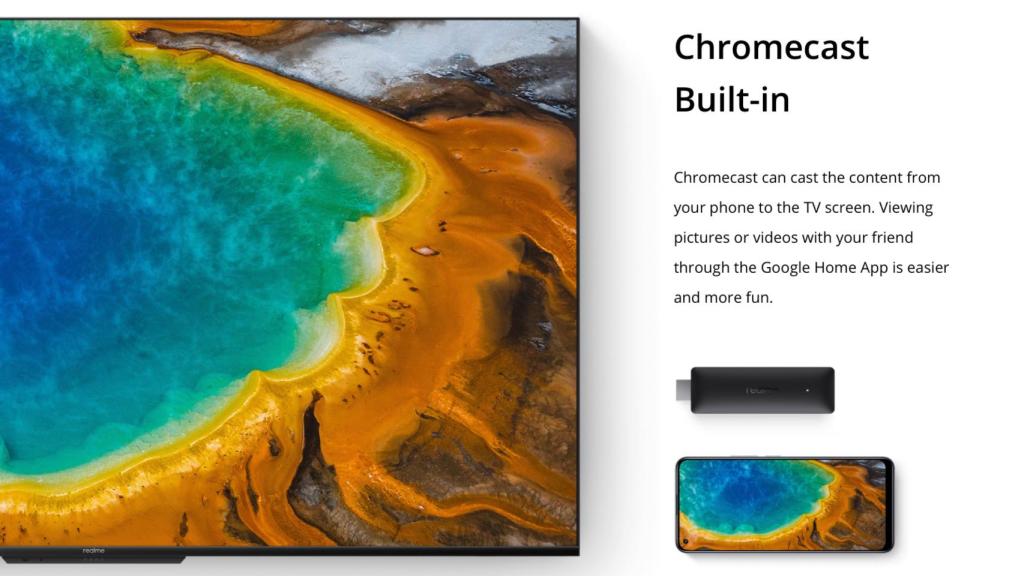 Chromecast integrado en el Realme Google TV Stick 4K