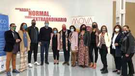 Foto de familia tras la presentación de la X Semana de la Moda de Valladolid