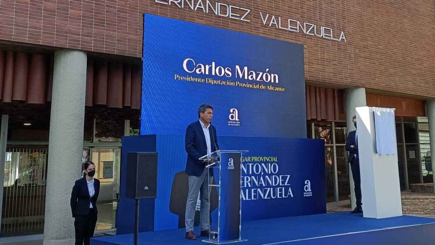 Carlos Mazón, en el homenaje a sus antecesor y mentor.