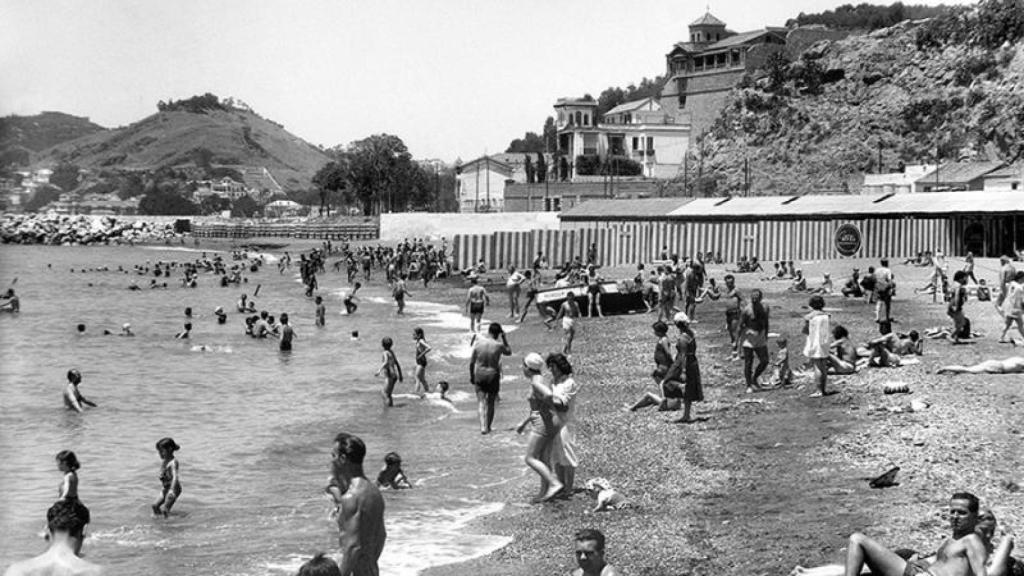 Imagen histórica del antiguo balneario.