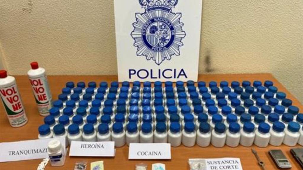 Droga incautada. - POLICIA NACIONAL DE PALENCIA