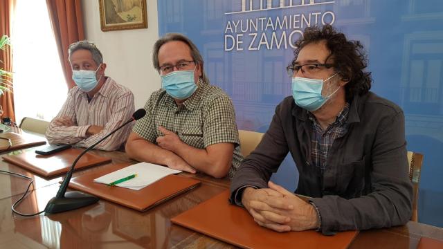 Romualdo Fernández, Francisco Guarido y Miguel Ángel Viñas