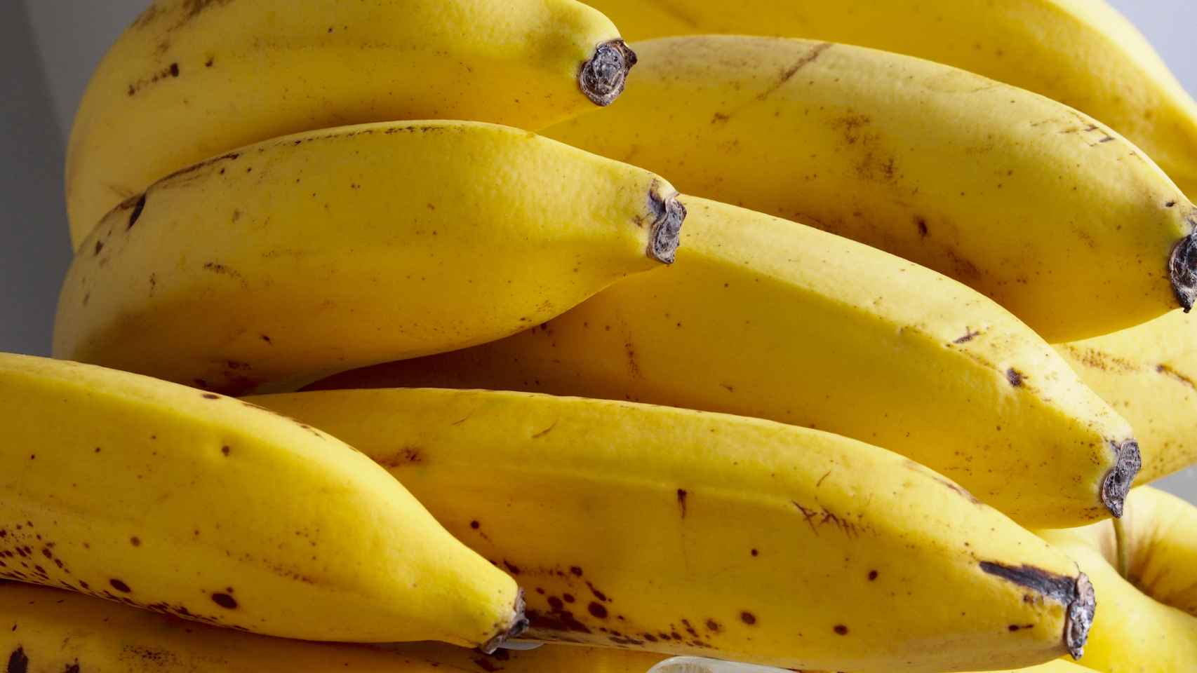 Racimo de plátanos de Canarias.