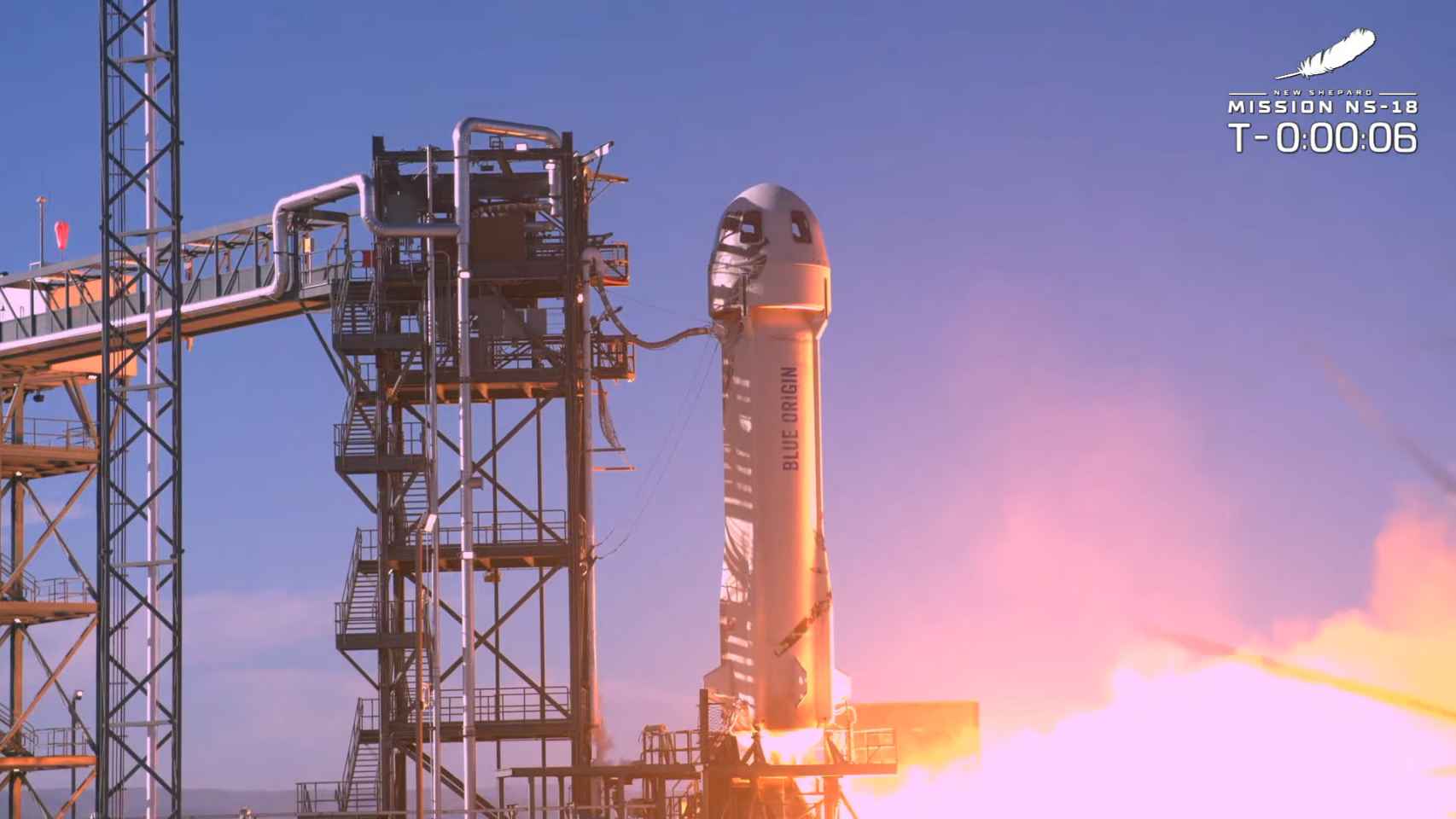 Lanzamiento de la segunda misión tripulada de Blue Origin