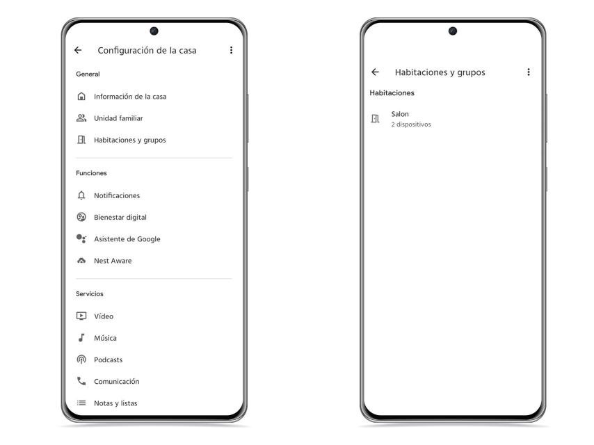 Configurar casa en Google Home