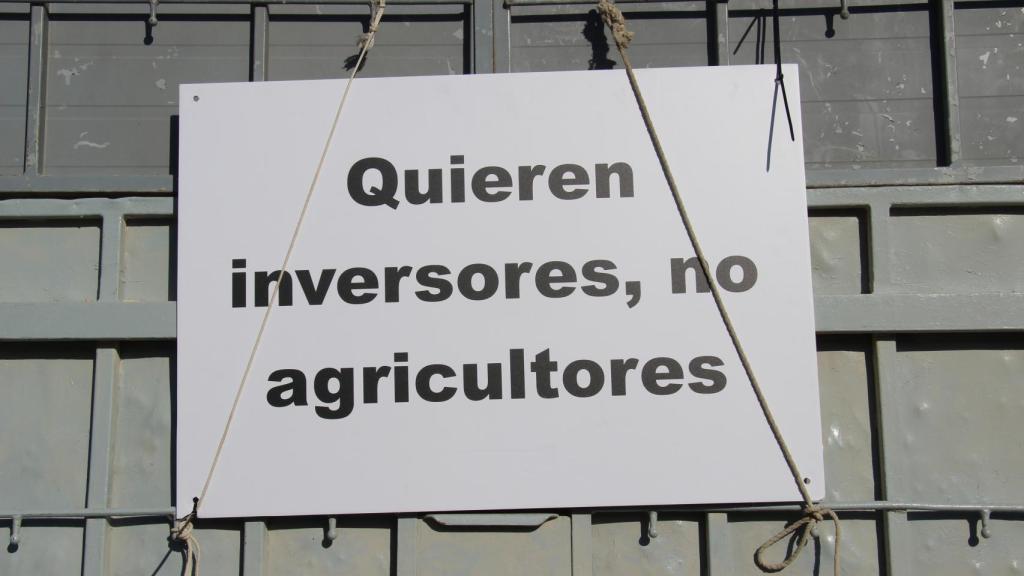 'Quieren inversores, no agricultores'