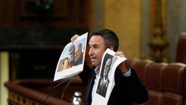 Guillermo Díaz, diputado de Ciudadanos, en la tribuna del Congreso.