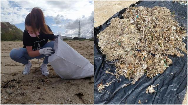 Una jornada de limpieza de playas organizada por Noroeste.