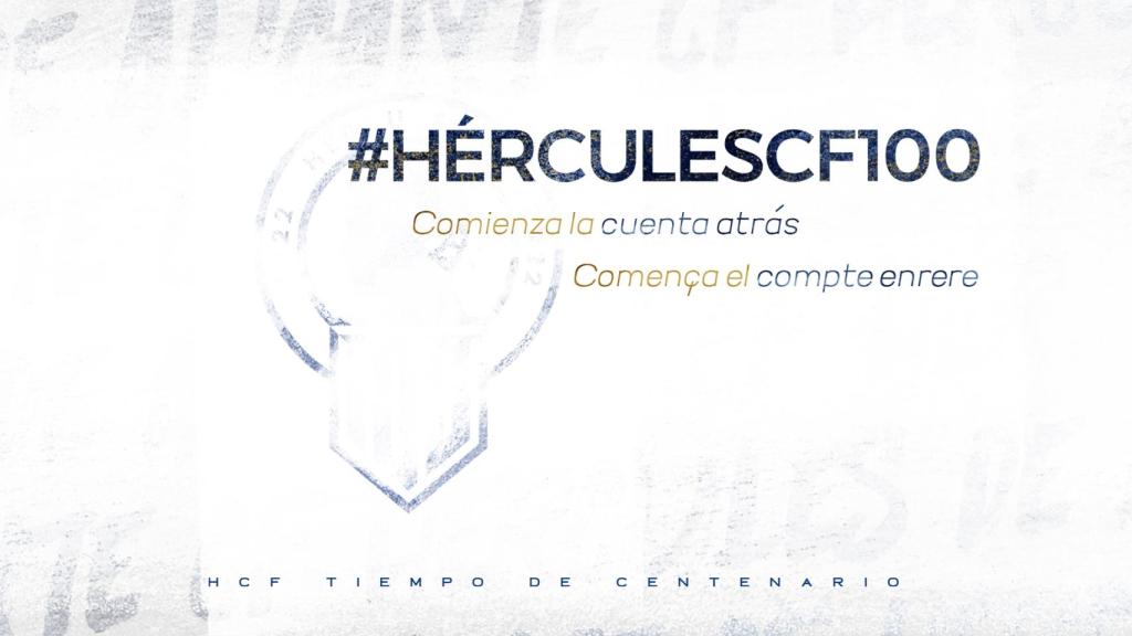 El Hércules lanza ya la imagen oficial con la que arranca su centenario, cuya comisión preside Manuel Palomar.