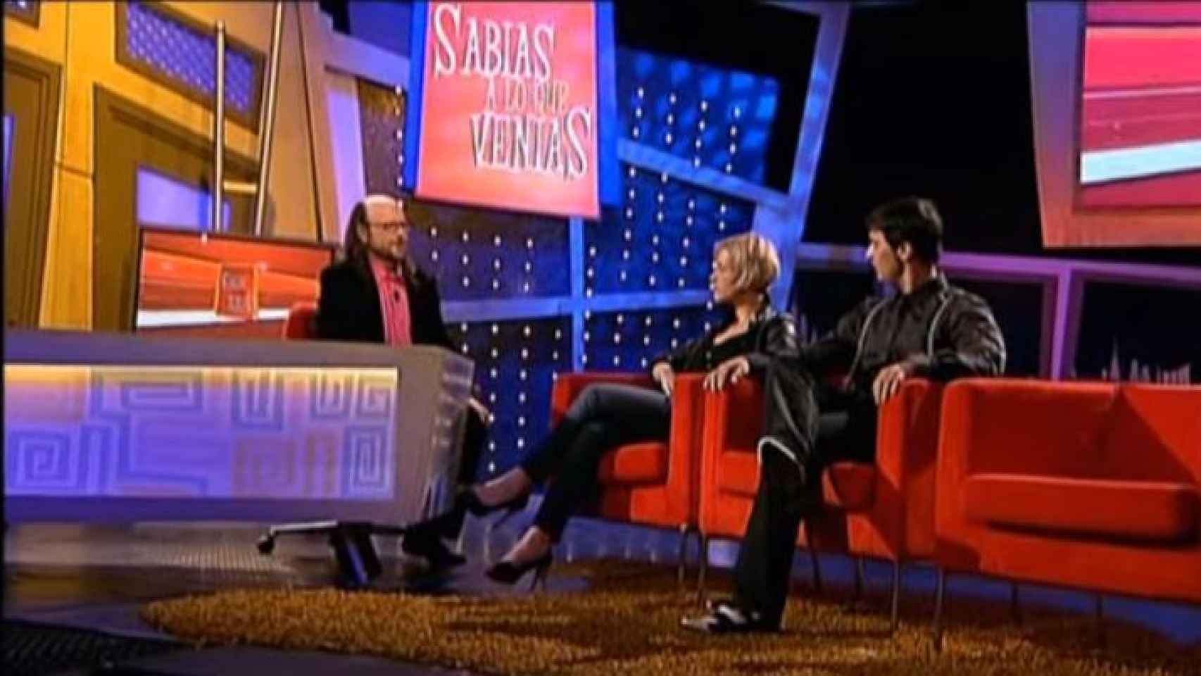 Santiago Segura, la cantante Soraya y el cómico suicida en una emisión de 'Sabías a lo que venías'.