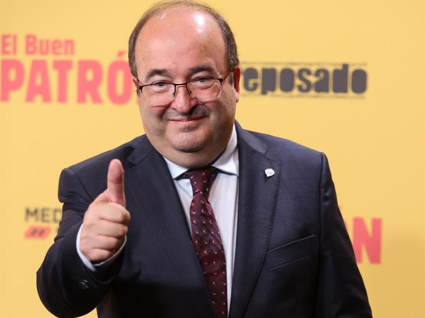 Miquel Iceta en el estreno de 'El buen patrón'.