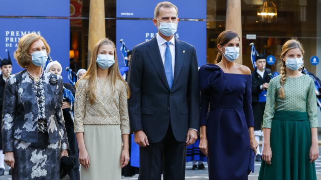 La Familia Real en los Premios Princesa de Asturias 2020.