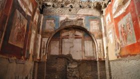 Frescos de las ruinas de Herculano.