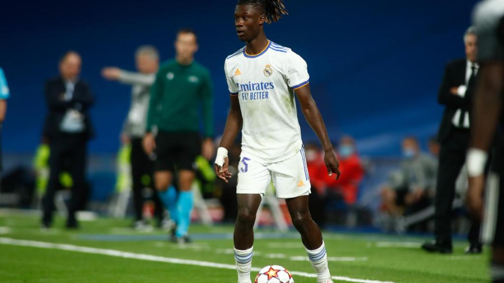 Eduardo Camavinga, durante un partido con el Real Madrid