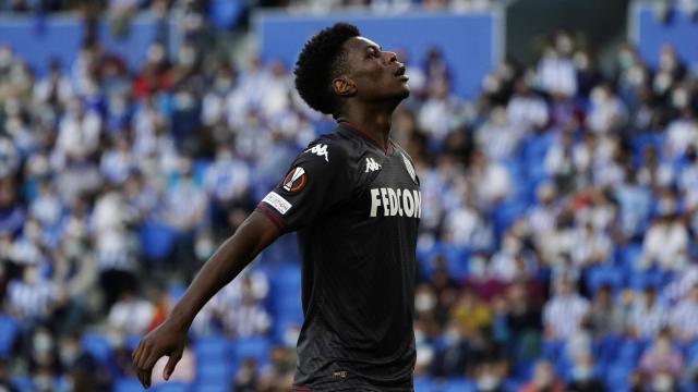 Tchouameni durante un partido con el AS Monaco