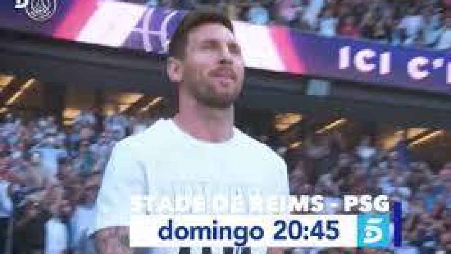 El debut de Leo Messi fue retrasmitido por Telecinco el pasado 25 de agosto.