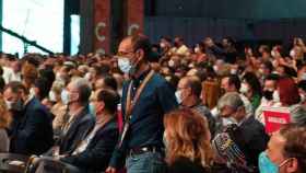 El salmantino David Serrada  durante la celebración del 40 Congreso del PSOE