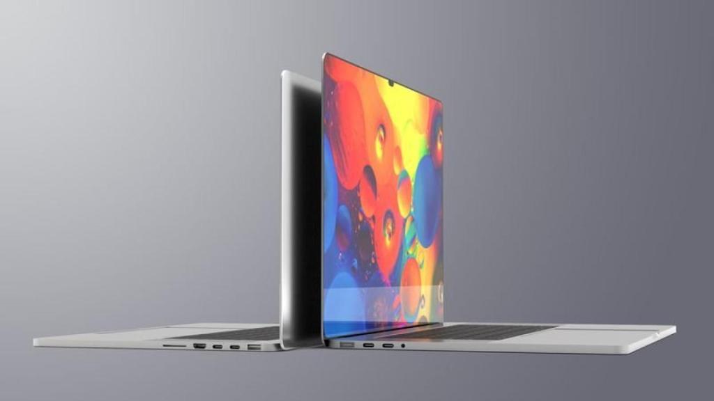 Render de un hipotético MacBook Pro con notch