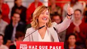Pilar Alegría, en una acto del PSOE.