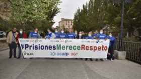 Protesta en Cuenca de los funcionarios de prisiones