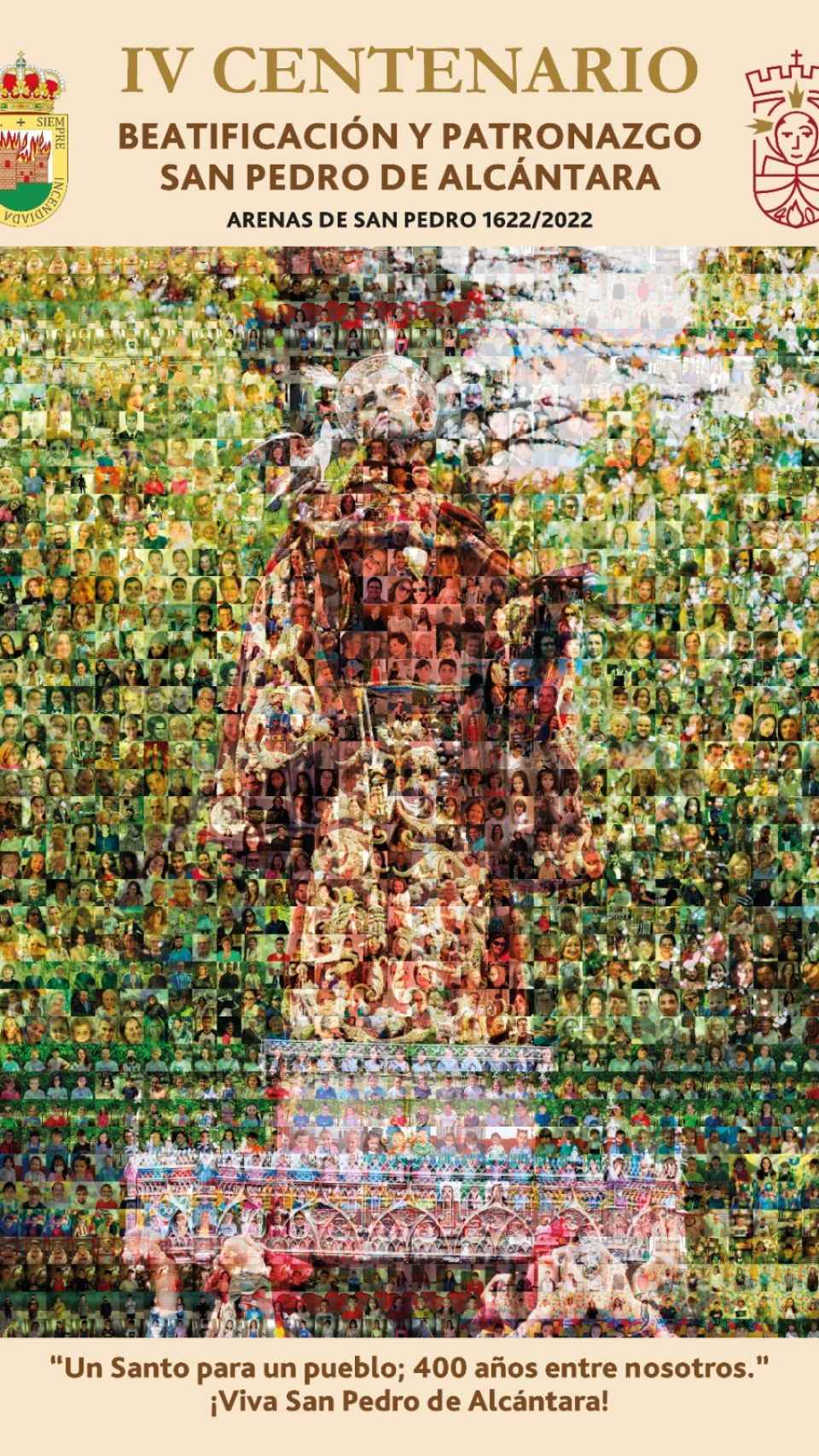 Imagen del mosaico hecho con fotos