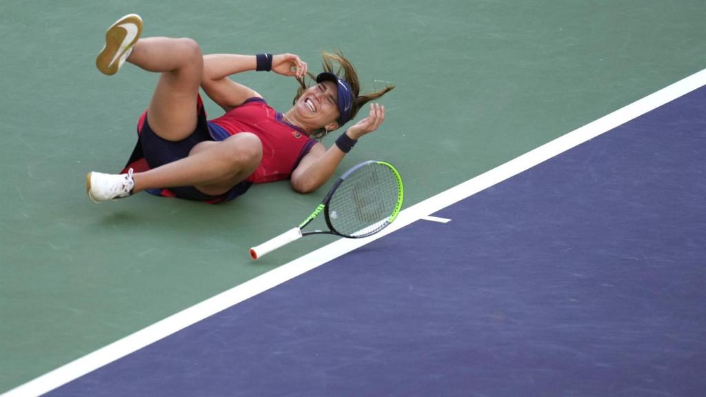 Badosa, tras ganar a Azarenka en Indian Wells.