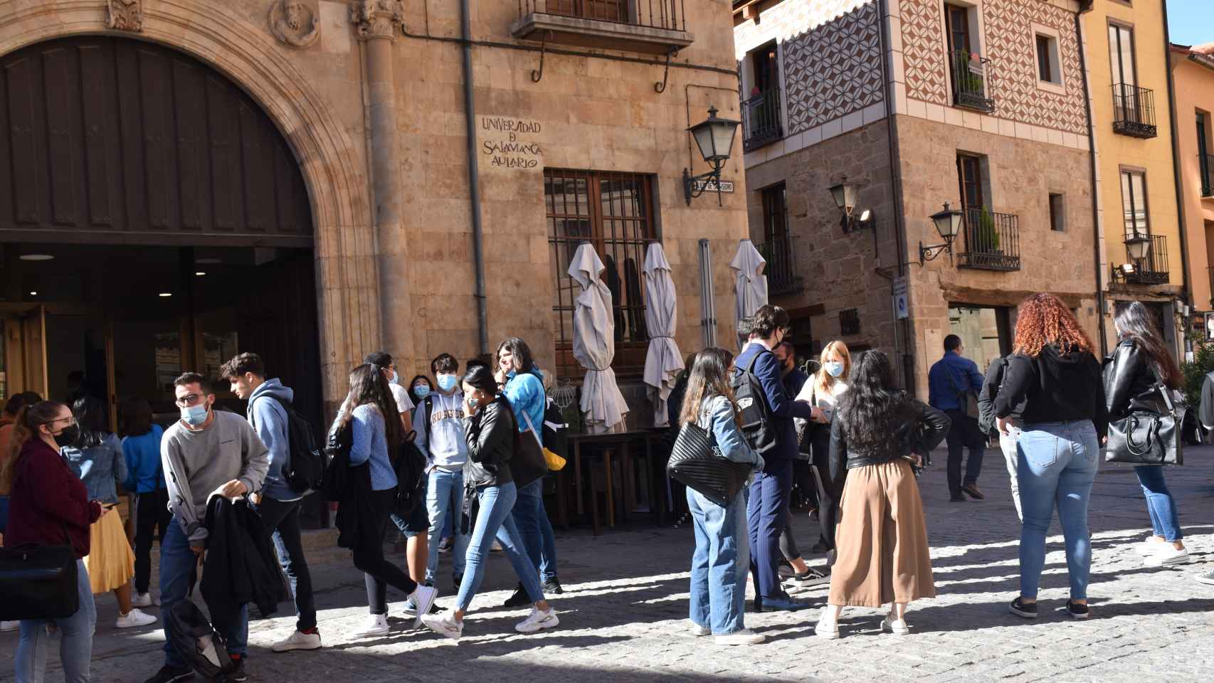 Turistas en las calles de Salamanca