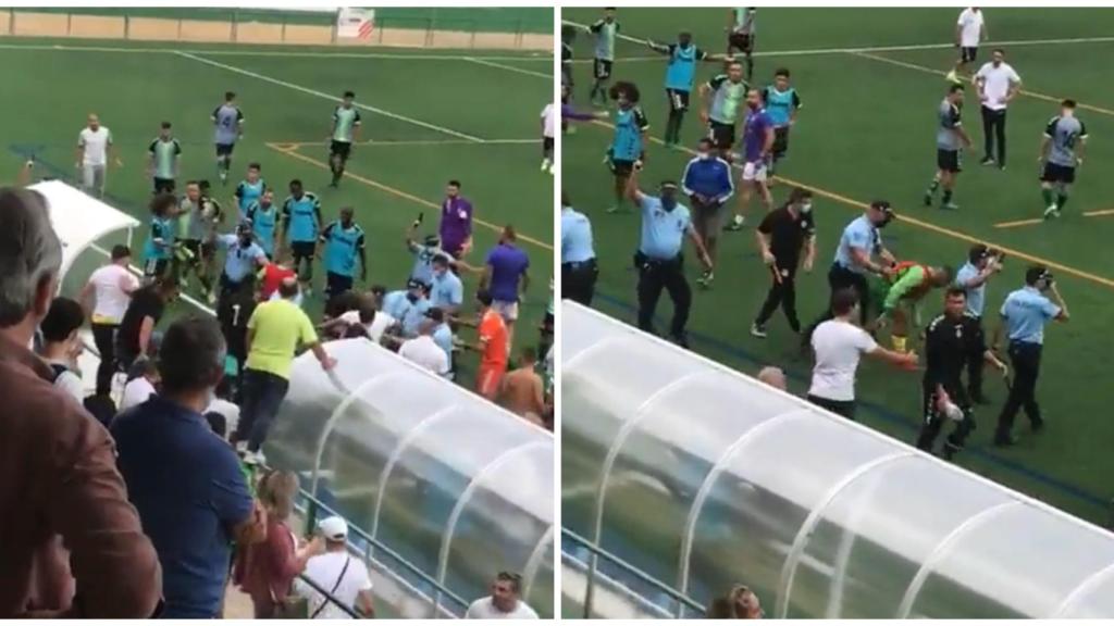 Brutal batalla campal en Portugal: nueve disparos al aire y un futbolista encañonado por la policía