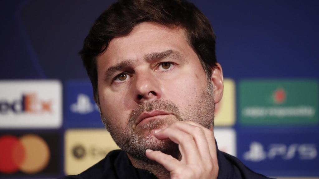 Mauricio Pochettino, en rueda de prensa de la Champions League