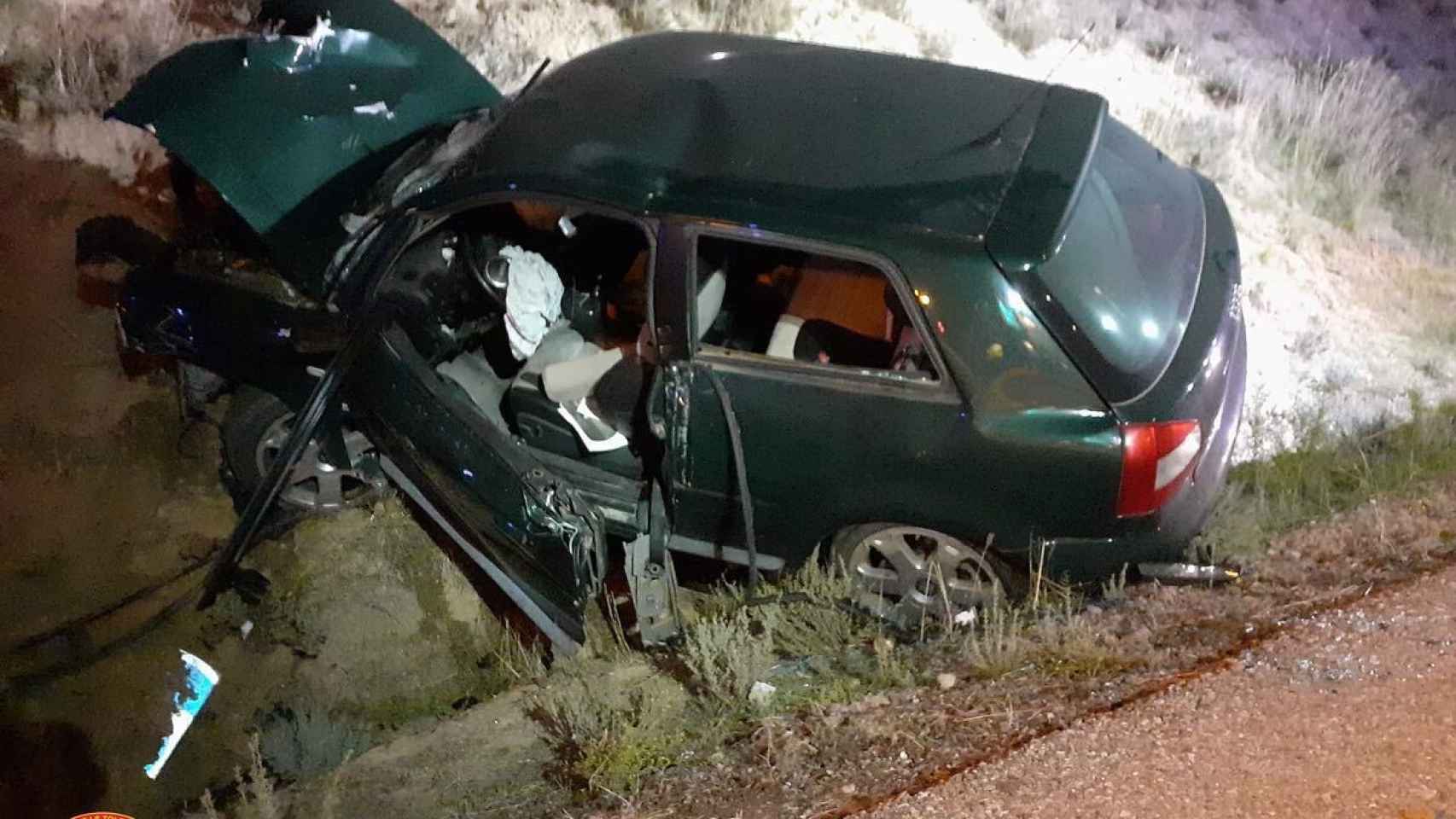 Una imagen del vehículo accidentado. Fotos: CPEIS Toledo.