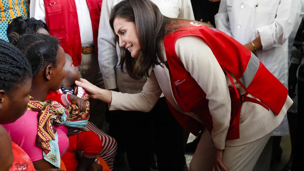 Letizia, en su viaje de cooperación a Mozambique hace dos años.