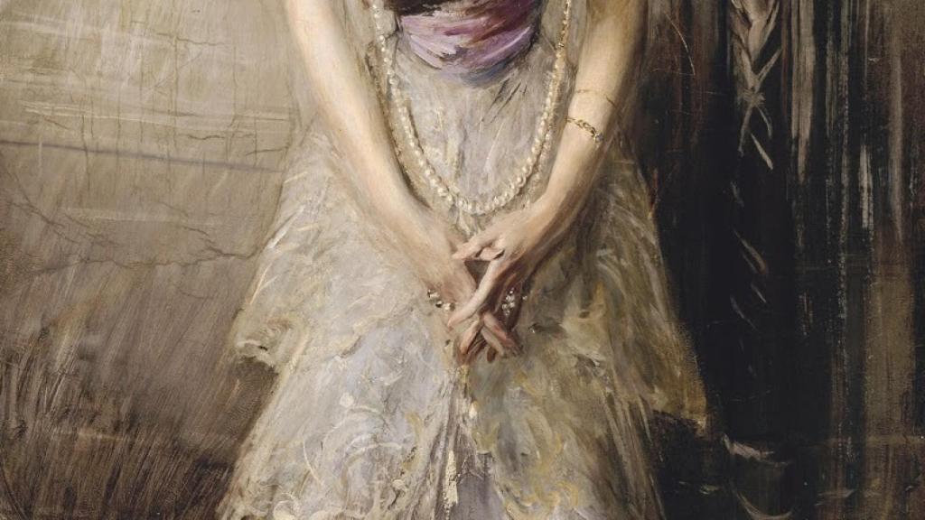 La infanta Eulalia de Borbón, retratada por Giovanni Boldini.