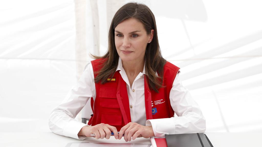 Letizia, en su viaje de cooperación a Mozambique.