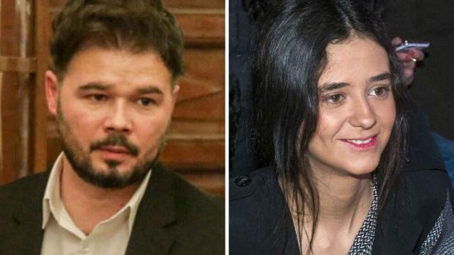 Rufián y Victoria Federica en un fotomontaje.