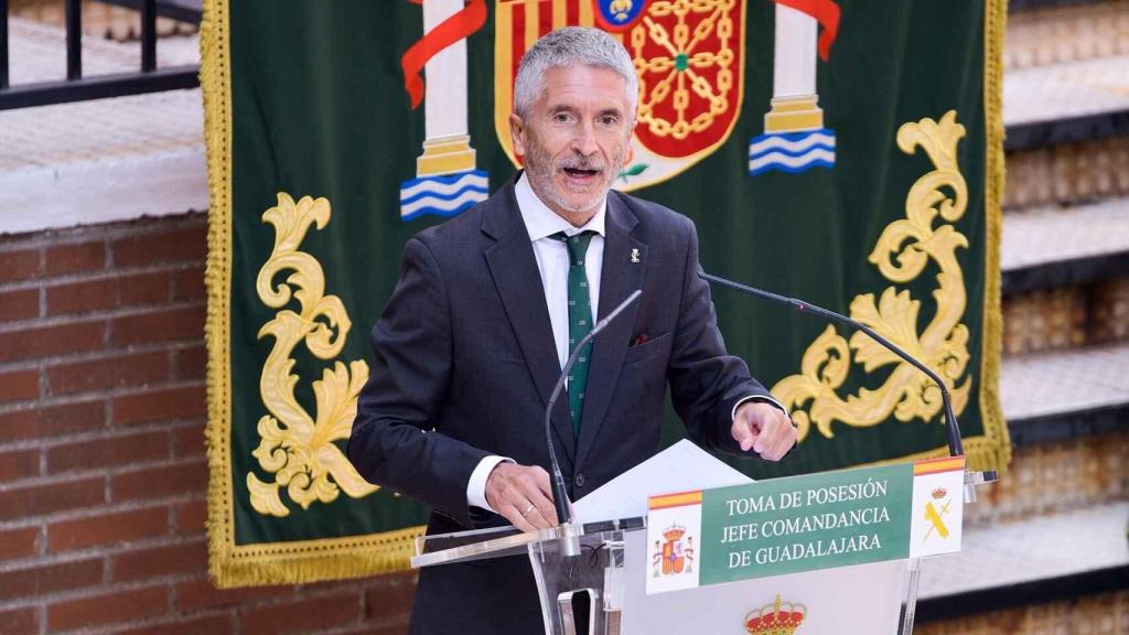 El ministro de Interior, Fernando Grande-Marlaska, en un acto de Guadalajara.