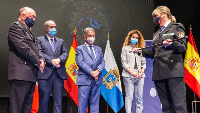 Francisco Pardo, el segundo por la izquierda, el pasado lunes en Santander.