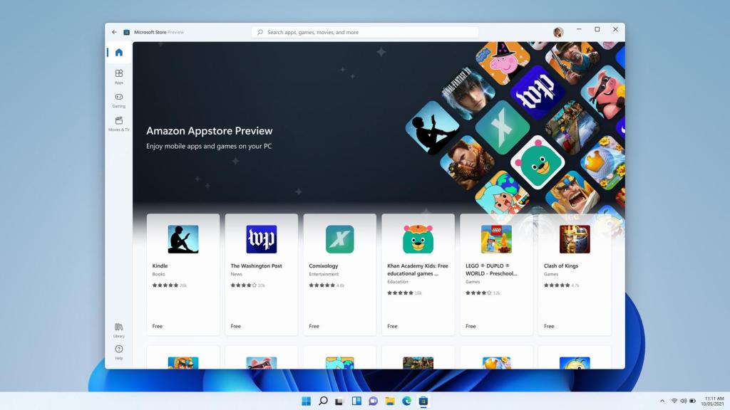 Aplicaciones Android en la Microsoft Store