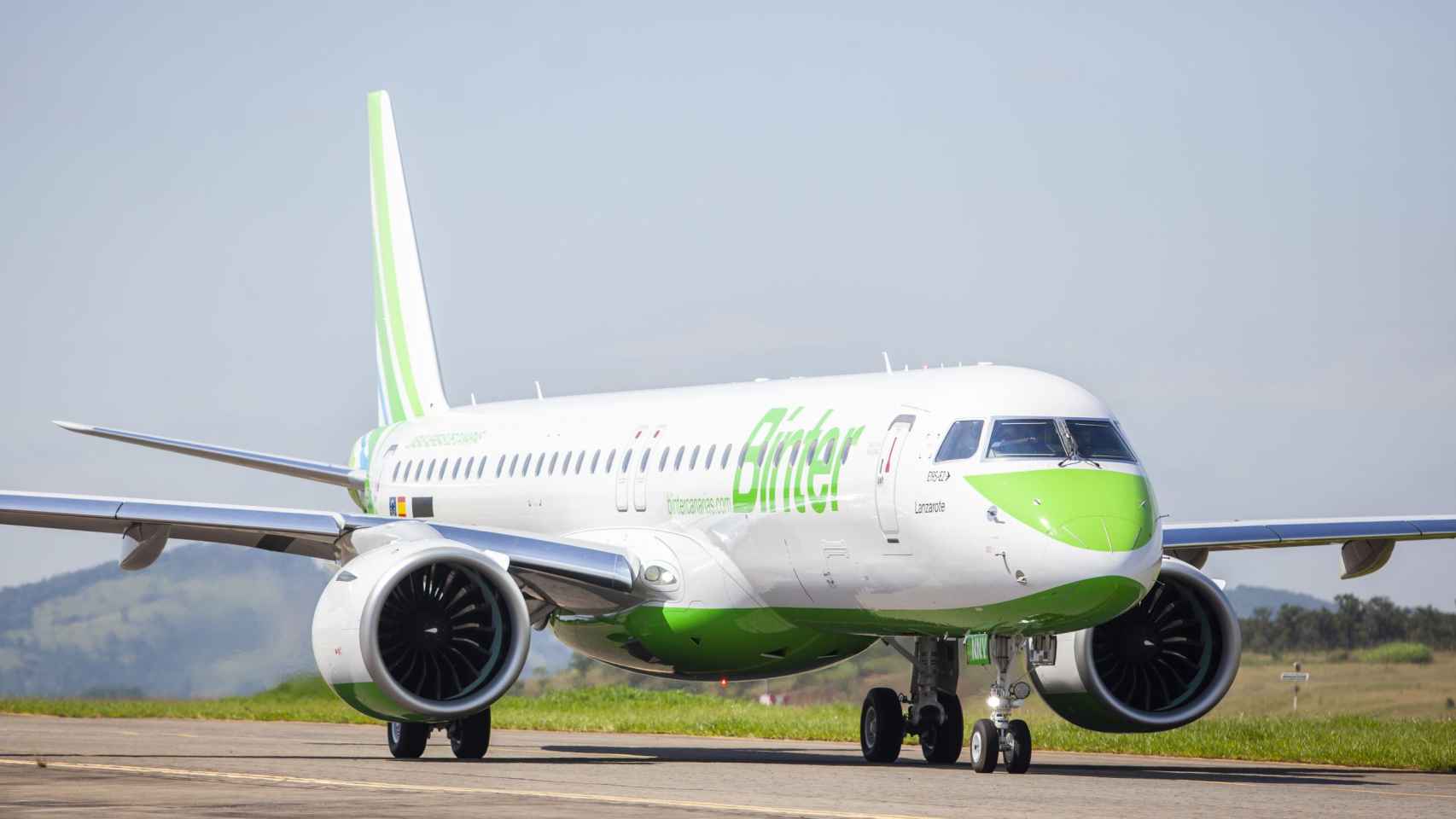 Un avión de la compañía canaria Binter.