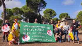 Manifestación contra la instalación de una macrogranja de gallinas entre Albacete y Cuenca. Foto: PUEBLOS VIVOS CUENCA