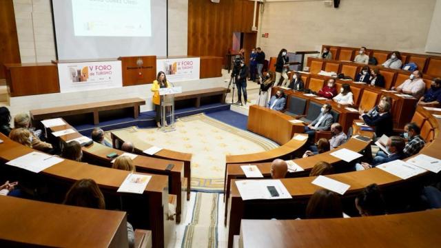 La vicepresidenta de la Diputación, Gema Gómez, en el  V Foro de Turismo Provincia de Valladolid