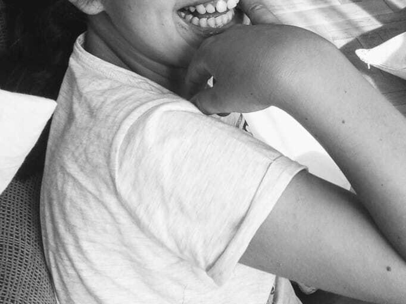 Nerea posa con su incansable sonrisa