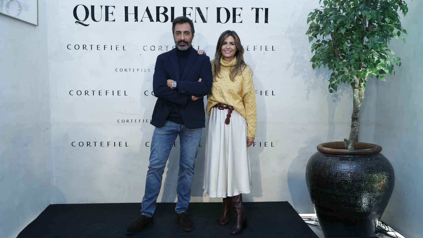 Nuria Roca y Juan del Val en la presentación de la campaña 'Que hablen de ti'.