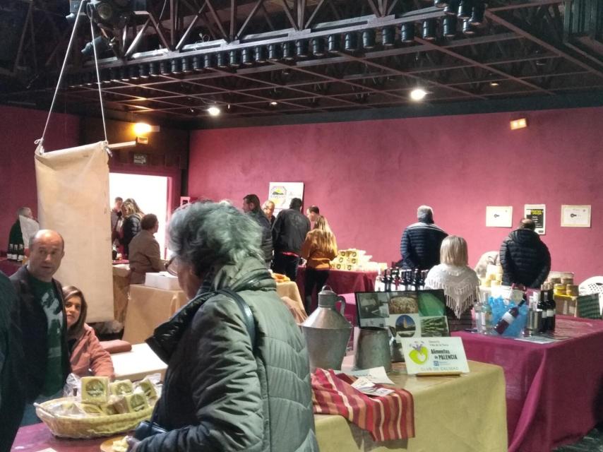 Una edición anterior de la Feria del Queso y el Vino en Baltanás