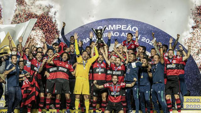 El Flamengo celebra un título