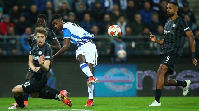 Aleksander Isak, en el Sturm Graz - Real Sociedad